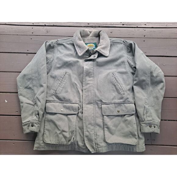 Cabelas Sherpa Lined Duck Canvas Coat L Brown - Picture 1 of 8